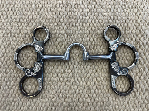 BIT - CT11 - Cowboy Tack Big Rose Short Shank Correction