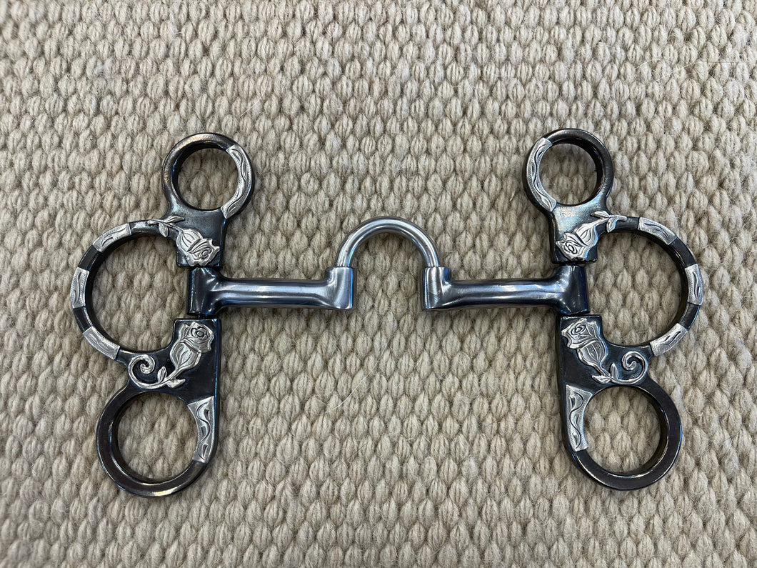 BIT - CT11 - Cowboy Tack Big Rose Short Shank Correction