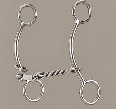 Bit - CE33 - Classic Equine Goostree Simplicity Shank Barrel with Twisted Wire Dr Bristol