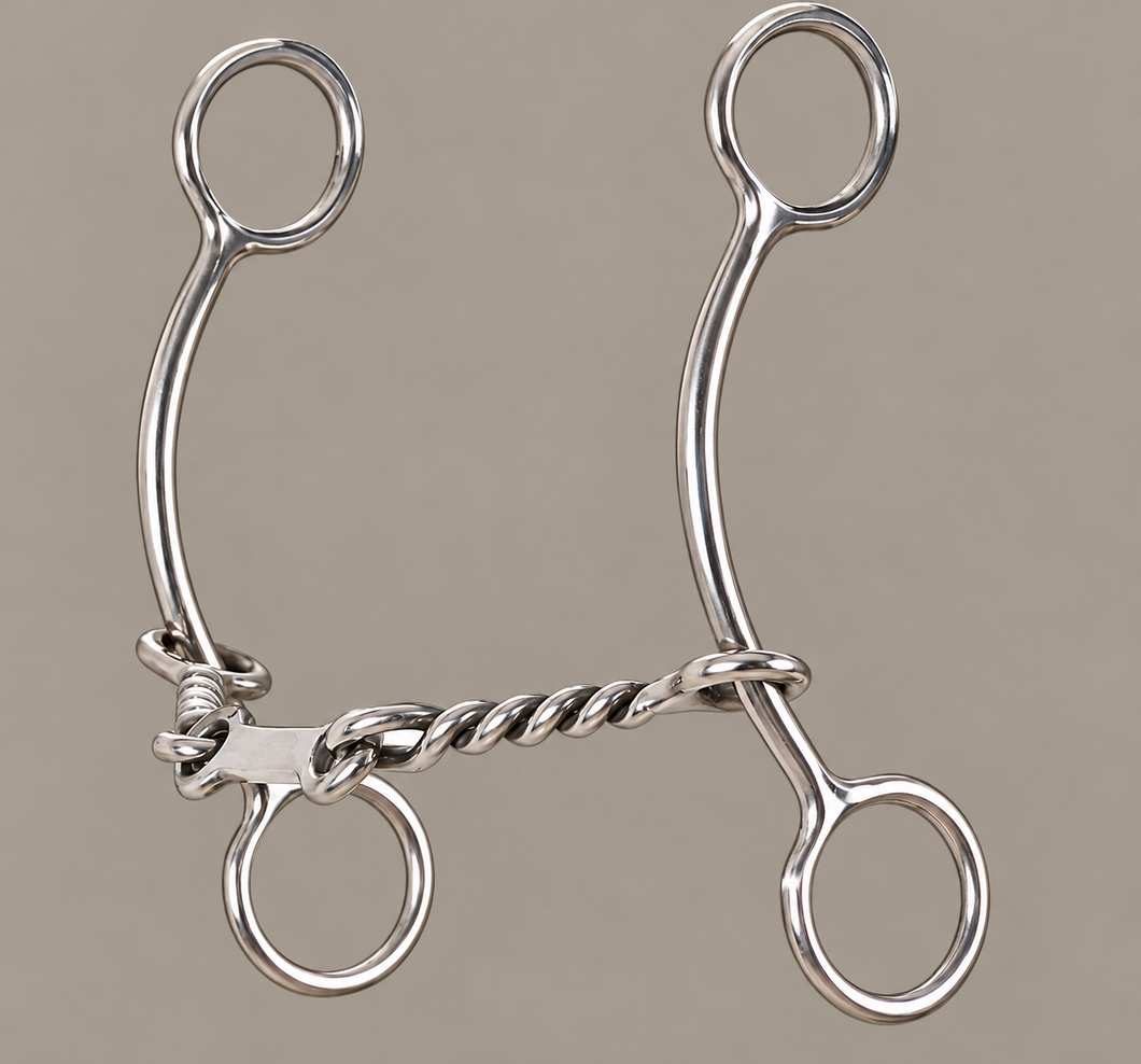 Bit - CE33 - Classic Equine Goostree Simplicity Shank Barrel with Twisted Wire Dr Bristol