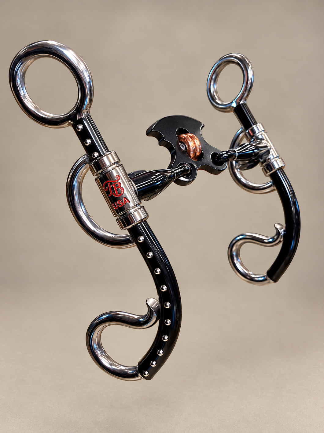 BIT - TB54 - Tom Balding Yellowstone Double Cross Black with Dots