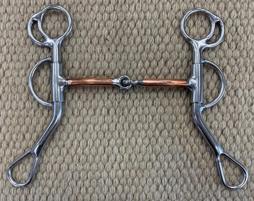 BIT - RM18 - Reinsman Reining Horse Smooth Copper Snaffle