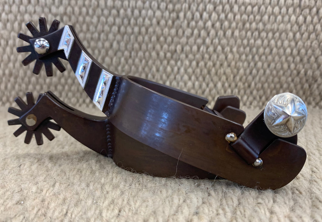 Spurs - SP32 - Tom Balding Men's Brown w/ Three Bars – RC Bean Saddlery