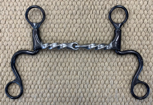 BIT - DT185 - Dutton Short Calvary Twisted Square Snaffle