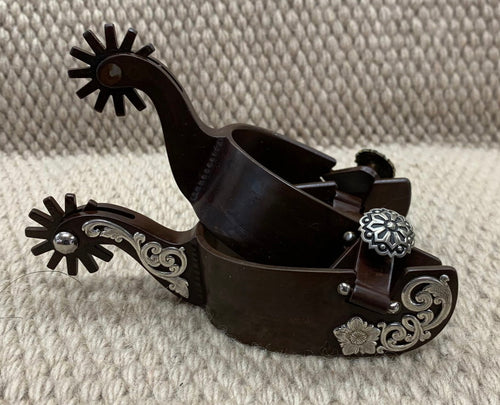 Spurs - SP23 - Tom Balding 1 & 2 Ladies Brown w/ Floral Shank and Heelband