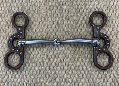 BIT - TB168 - Tom Balding Maverick House Snaffle Brown w/ Dots