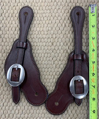 Spur Straps - SPS20 - Ladies D/S Buckaroo Plain Brown
