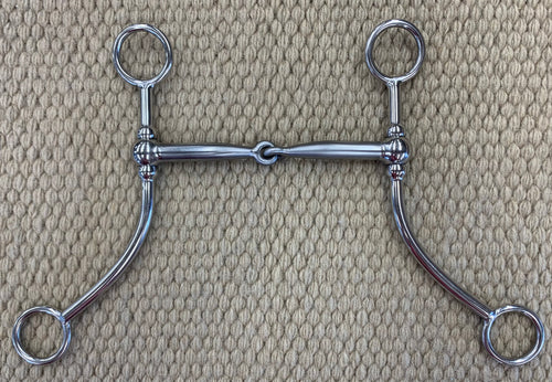 BIT - TB180 - Tom Balding Long Ballhinge Snaffle Stainless