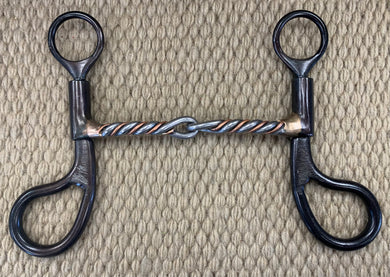 BIT - DT207 - Dutton Teardrop Twisted Copper Snaffle
