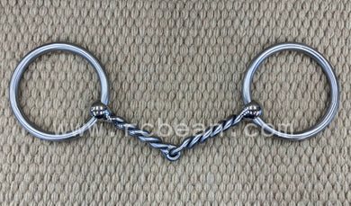 BIT - TB14 - Tom Balding Loose Ring Large Twisted Snaffle