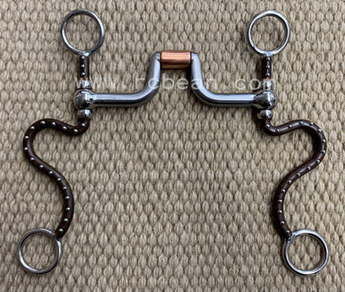 BIT - TB24 - Tom Balding Medium S Hinge Port Brown w/ Dots