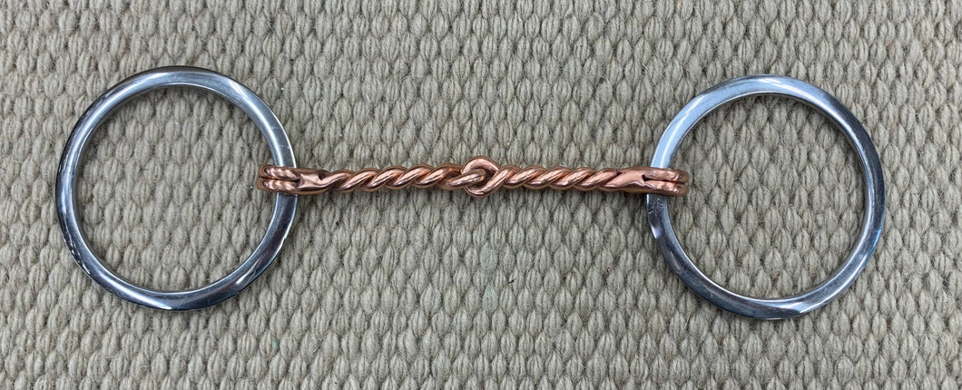 BIT - TK02 - Toklat Loose Ring Twisted Copper Snaffle