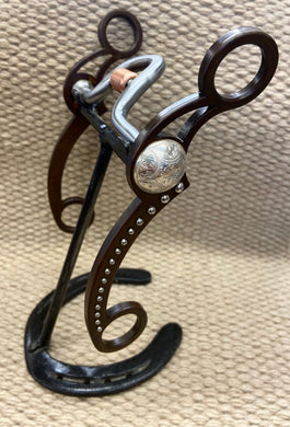 BIT - TB273A - Tom Balding Mustang Clearwater w/ Roller Brown with Concho and Dots