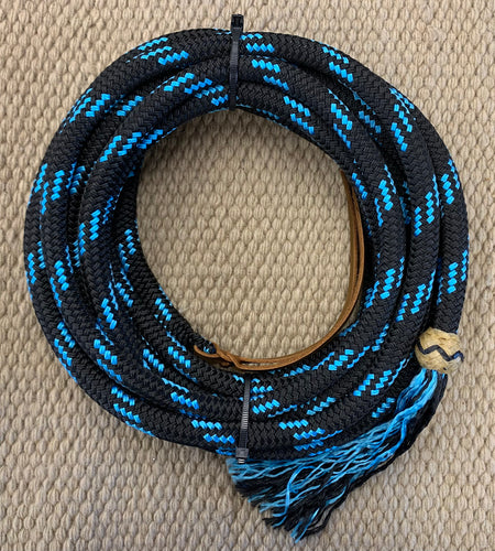 Mecate - MEC09 - 5/8”x23’ Yacht Rope Black and Turquoise