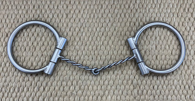 BIT - TB368 - Tom Balding D-Ring Small Twisted Snaffle