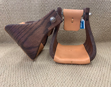 Stirrups - STP35 - Nettles 6” Chisholm Mahogany