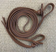 Closed Reins - CR12 - Oiled Rattlesnake Roping Rein