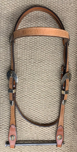 Headstall - HS08 - Rough Out Light Brown