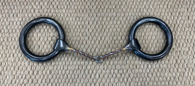 BIT - DT150 - Dutton Heavy Ring Thin Twisted Copper Snaffle