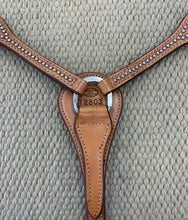 Breast Collar - BC04 - Light Brown w/ Spots and Conchos