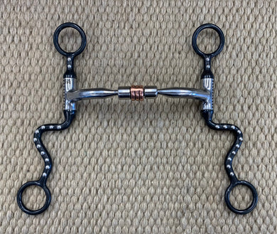 BIT - MB25 - Myler Seven Shank Sweet Iron Low Port Comfort Snaffle