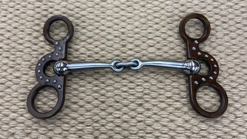 BIT - TB278 - Tom Balding Maverick Balanced Snaffle Brown w/ Dots