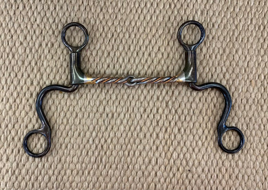 BIT - DT117 - Dutton Short Calvary Twisted Copper Snaffle
