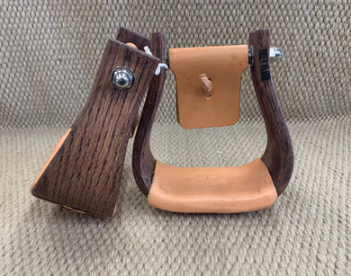 Stirrups - STP12 - Nettles 3” Chisholm Petite Mahogany