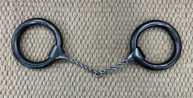 BIT - DT151 - Dutton Heavy Ring Thin Twisted Snaffle