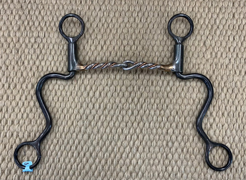 BIT - DT152 - Dutton Long Calvary Twisted Copper Snaffle