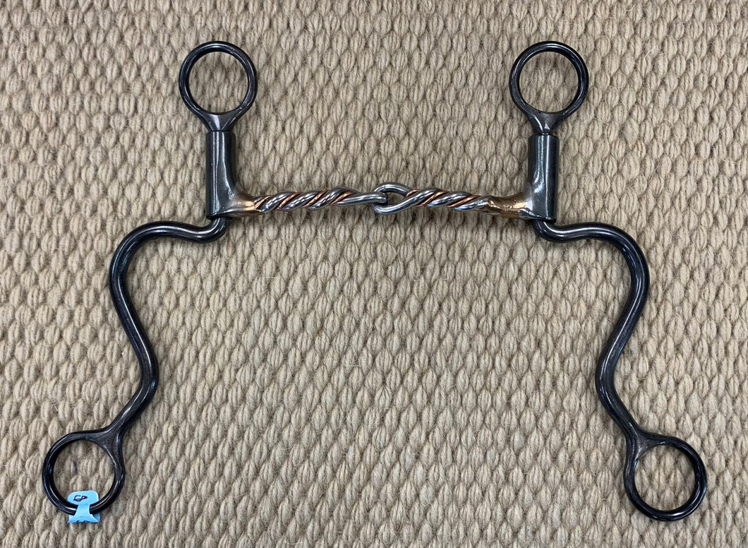 BIT - DT152 - Dutton Long Calvary Twisted Copper Snaffle