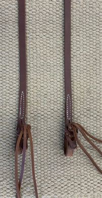 Closed Reins - CR12 - Oiled Rattlesnake Roping Rein
